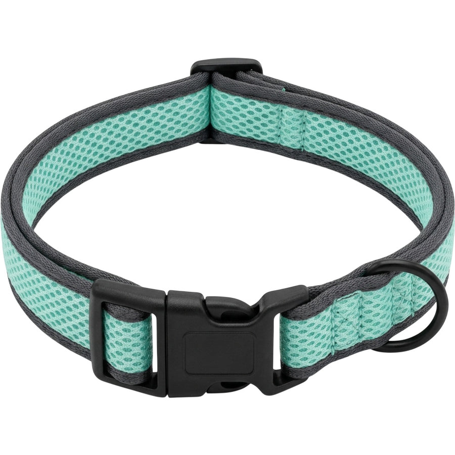 Okly Honeycomb Air-Mesh Pet Collar 34-48 cm Seafoam